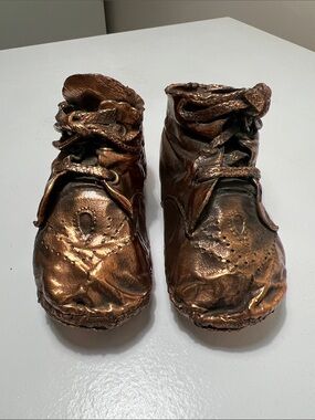 Vintage - Metallic Bronze Baby Walker Shoes - Heirloom